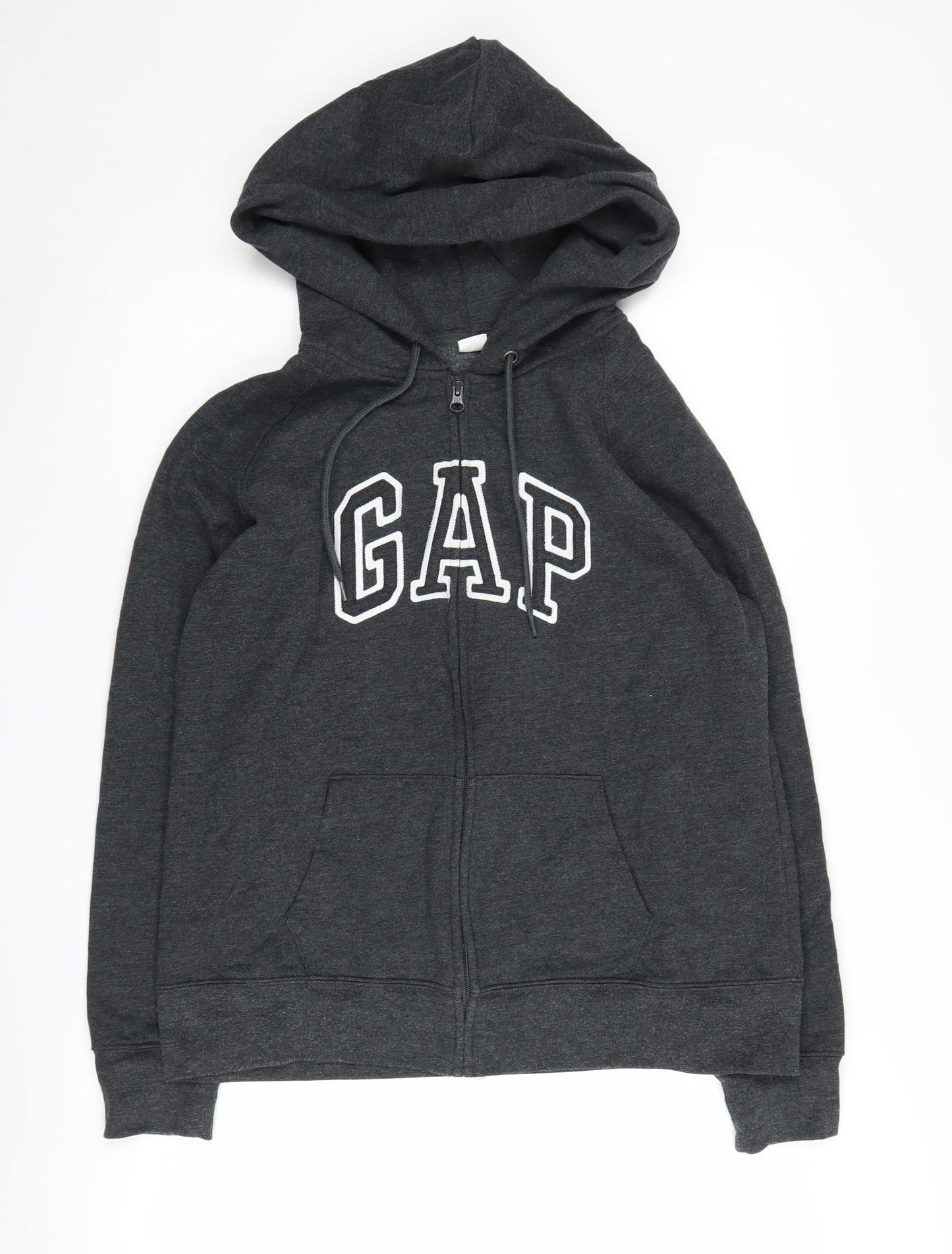 GAP Unisex Grey XL Full Zip Hoodie with Logo