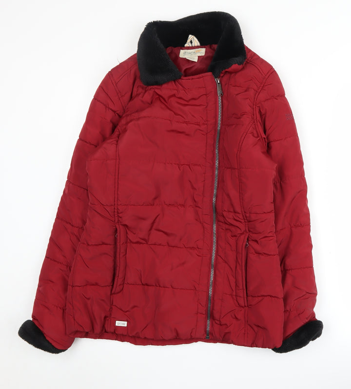 Regatta Women's Red Puffer Jacket, Size 12, Winter Stylish