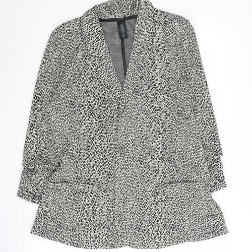 Next Women's Grey Animal Print Blazer Size 14