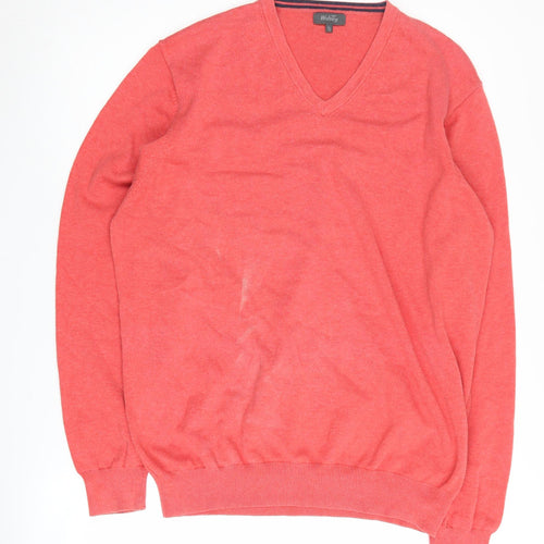 Wolsey Men's Red V-Neck Pullover Sweater XL