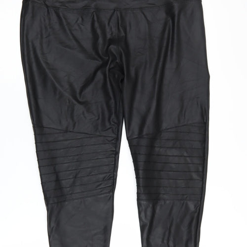 New Look Women's Petite Black Ankle Leggings Size 16