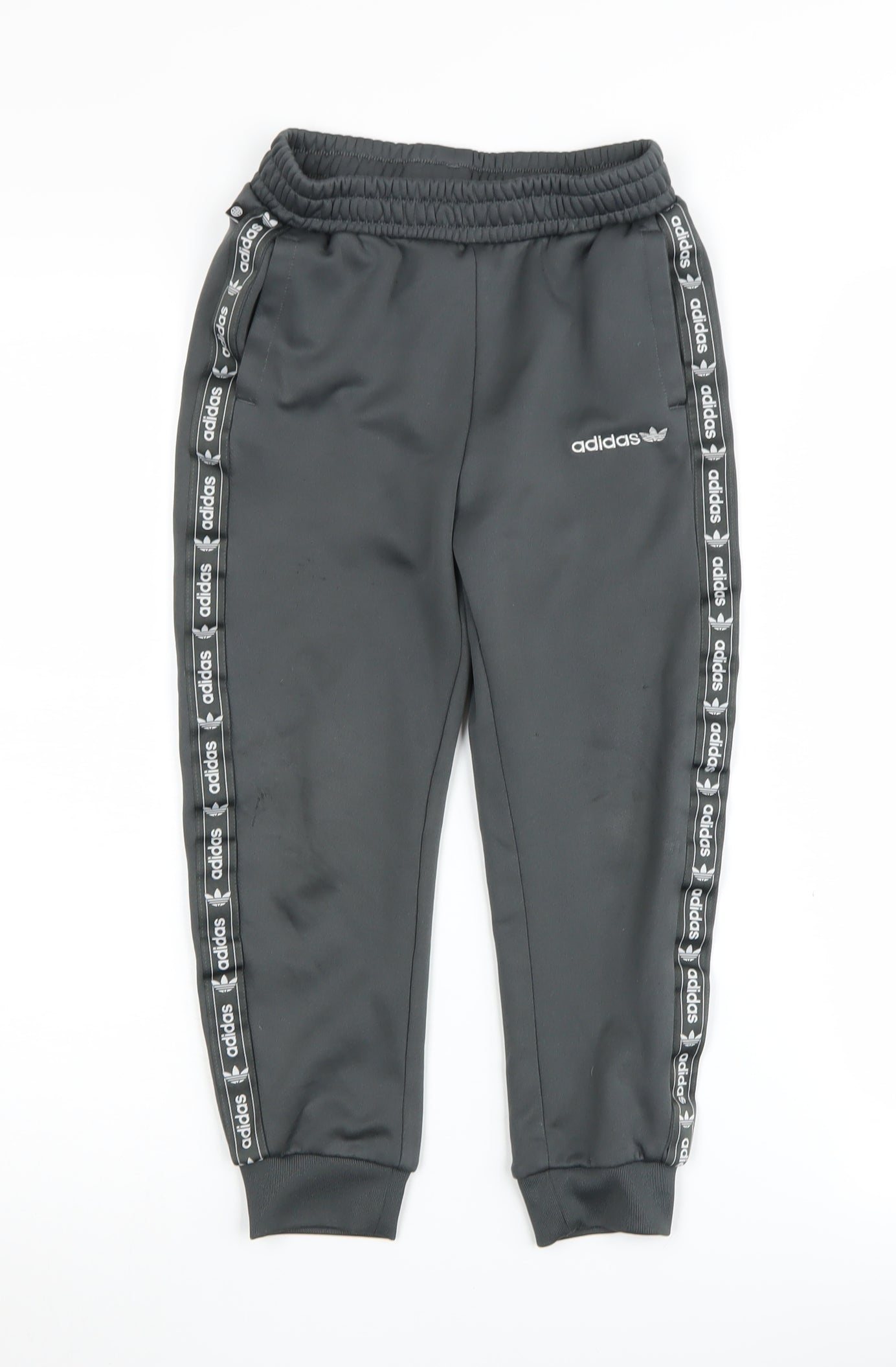 Adidas Boys Grey Jogger Trousers - Size 7-8 Years