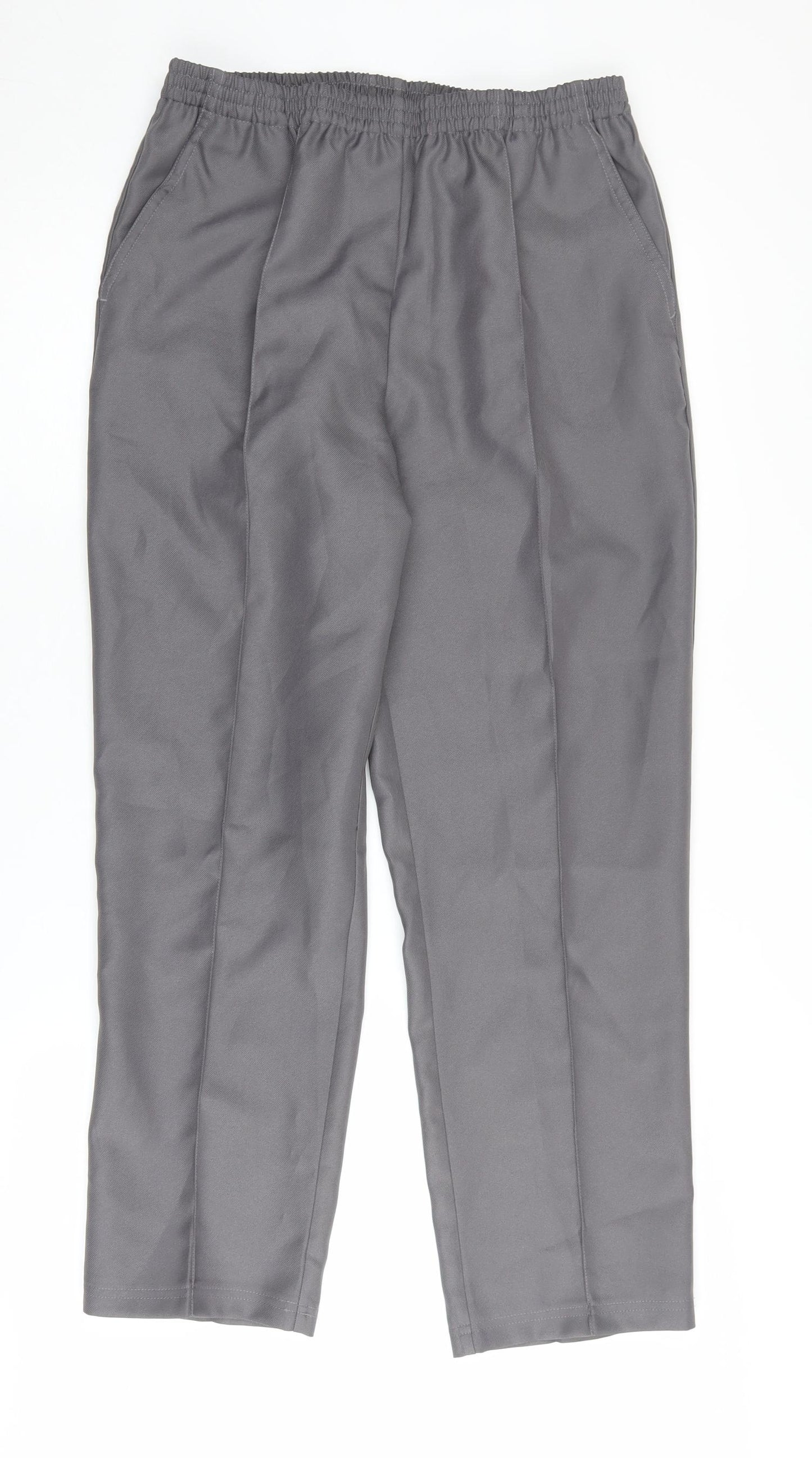 Damart Women's Grey Polyester Trousers Size 12