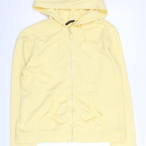Dunnes Stores Women's Yellow Full Zip Hoodie UK 18-20