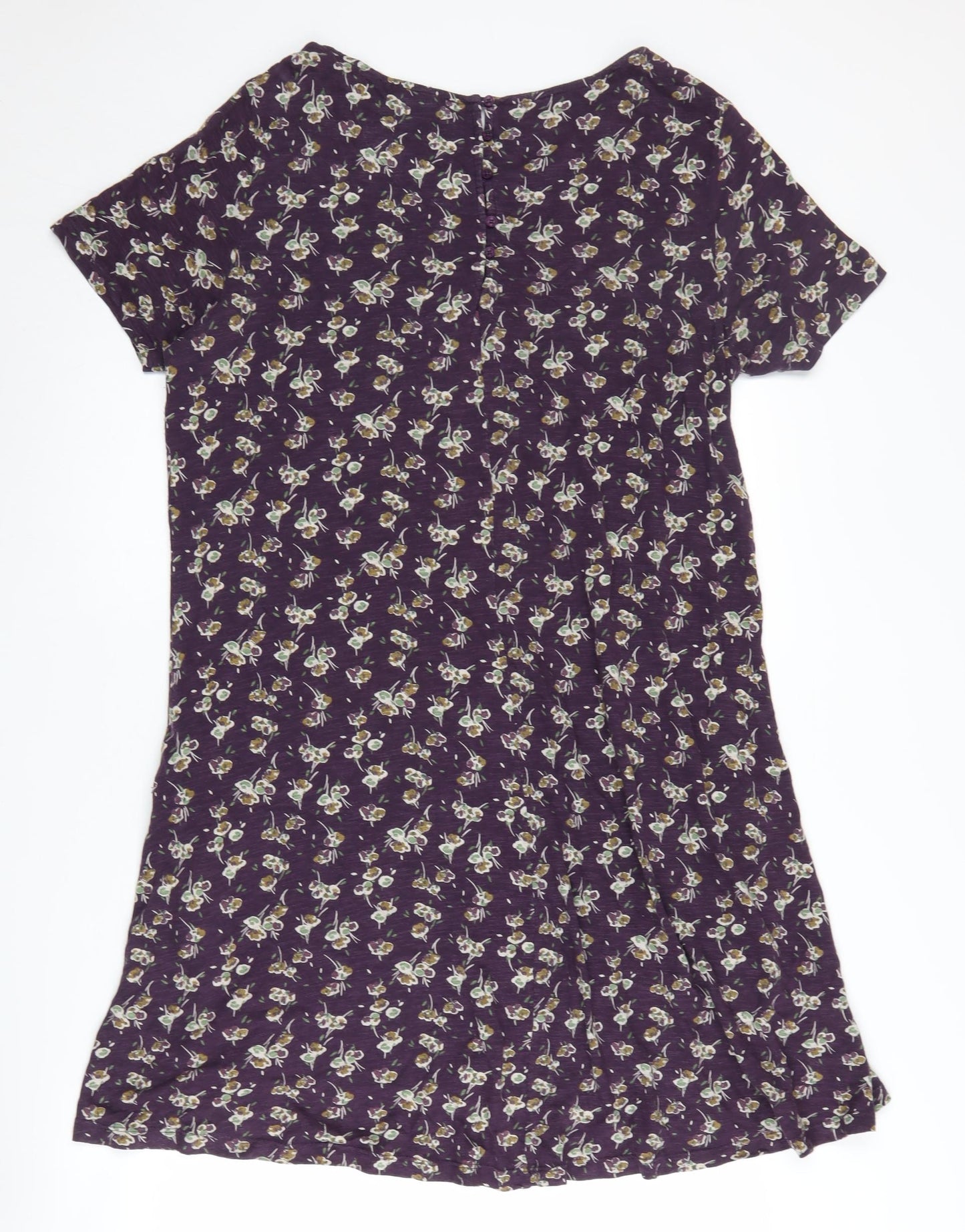 Fat Face Women's Purple Floral Shift Dress Size 14