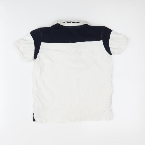 BOSS Boys White Polo Shirt, Size 8, Slim Fit, Logo Accent