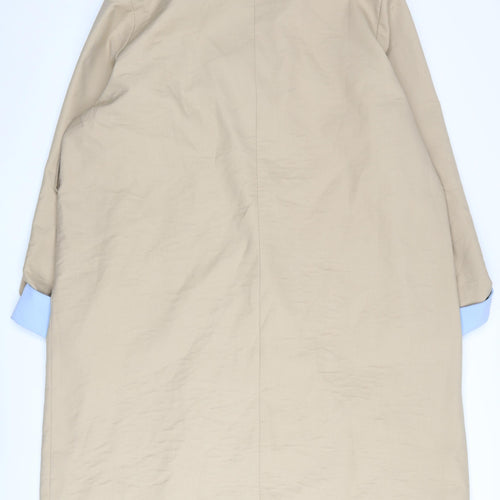 XIJIANGONI Women's Beige Trench Coat 5XL Relaxed Fit