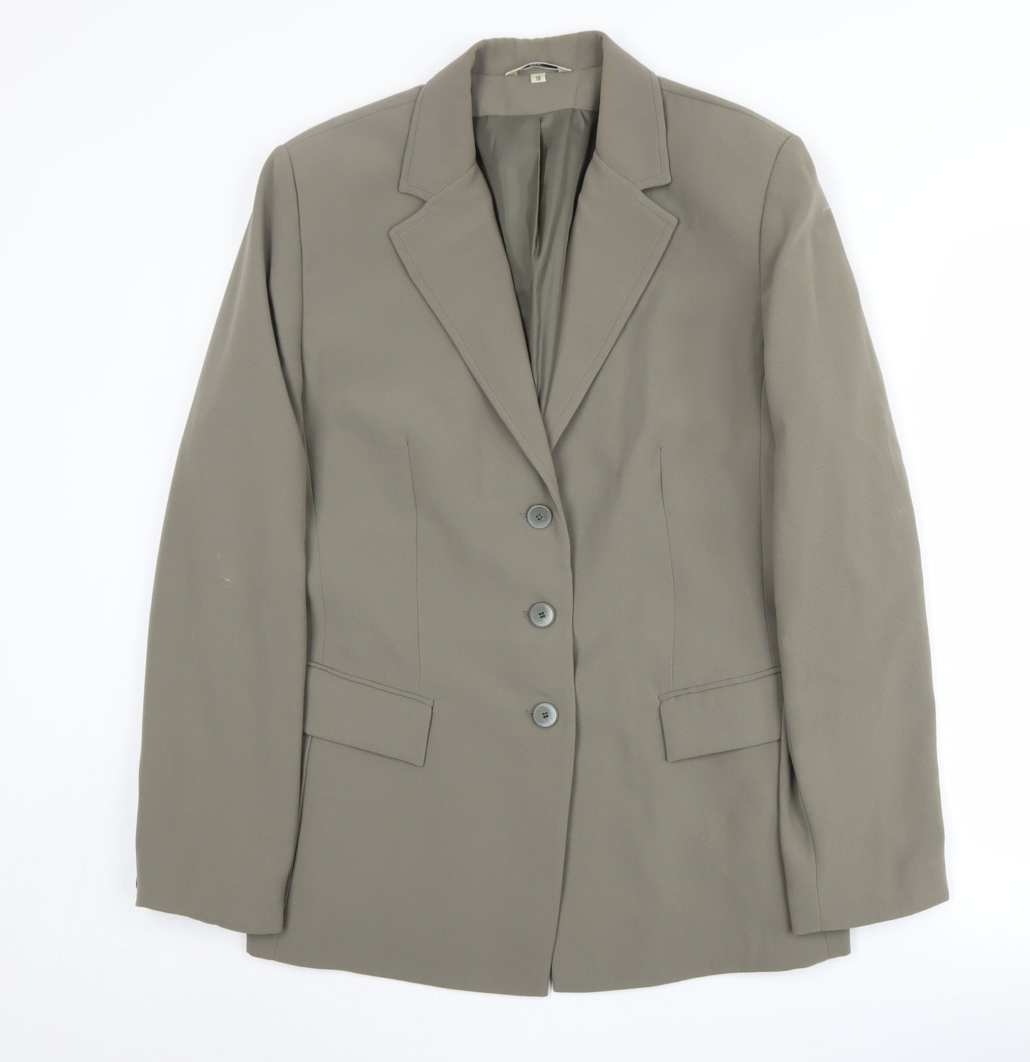 Klass Collection Women's Grey Blazer, Size 16, Business