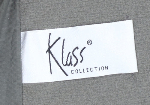 Klass Collection Women's Grey Blazer, Size 16, Business