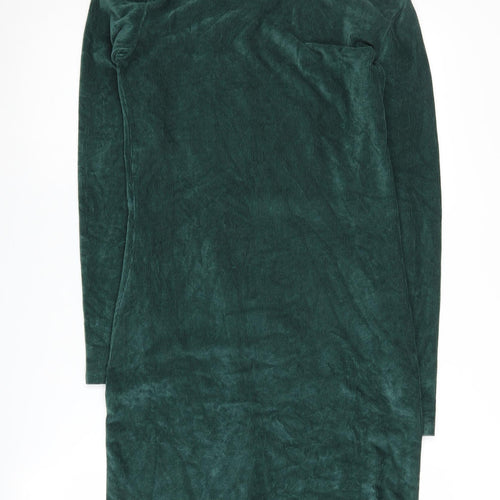 Pull & Bear Women's Green Bodycon Dress, Size L