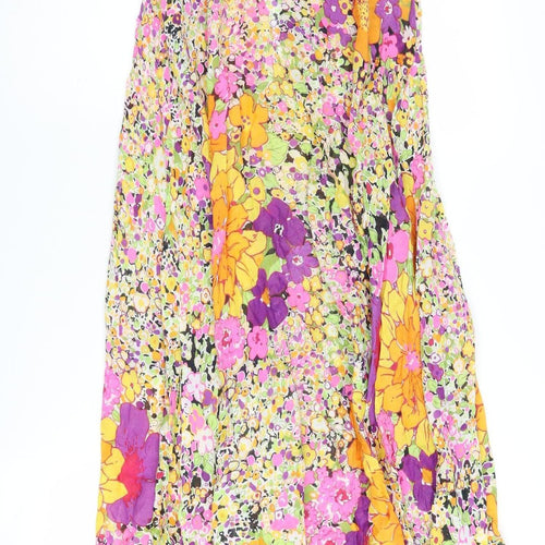 H&M Women's Multicoloured Floral Dress Size 6
