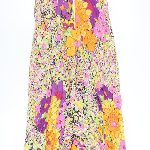 H&M Women's Multicoloured Floral Dress Size 6
