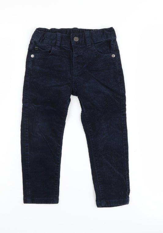 Marks and Spencer Blue Boys' 2-3Y Skinny Corduroy Jeans