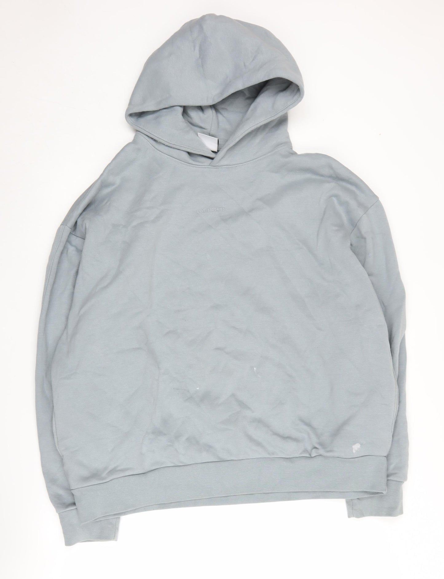Bershka Men's Grey XL Pullover Hoodie, Casual, Autumn/Winter