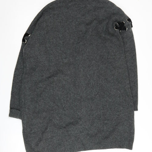 V by Very Women's Grey Cardigan Size 8 Long Sleeve