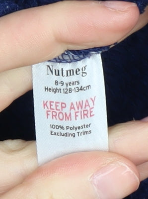 Nutmeg Boys Spider-Man Fleece One Piece, 8-9 Years, Hooded