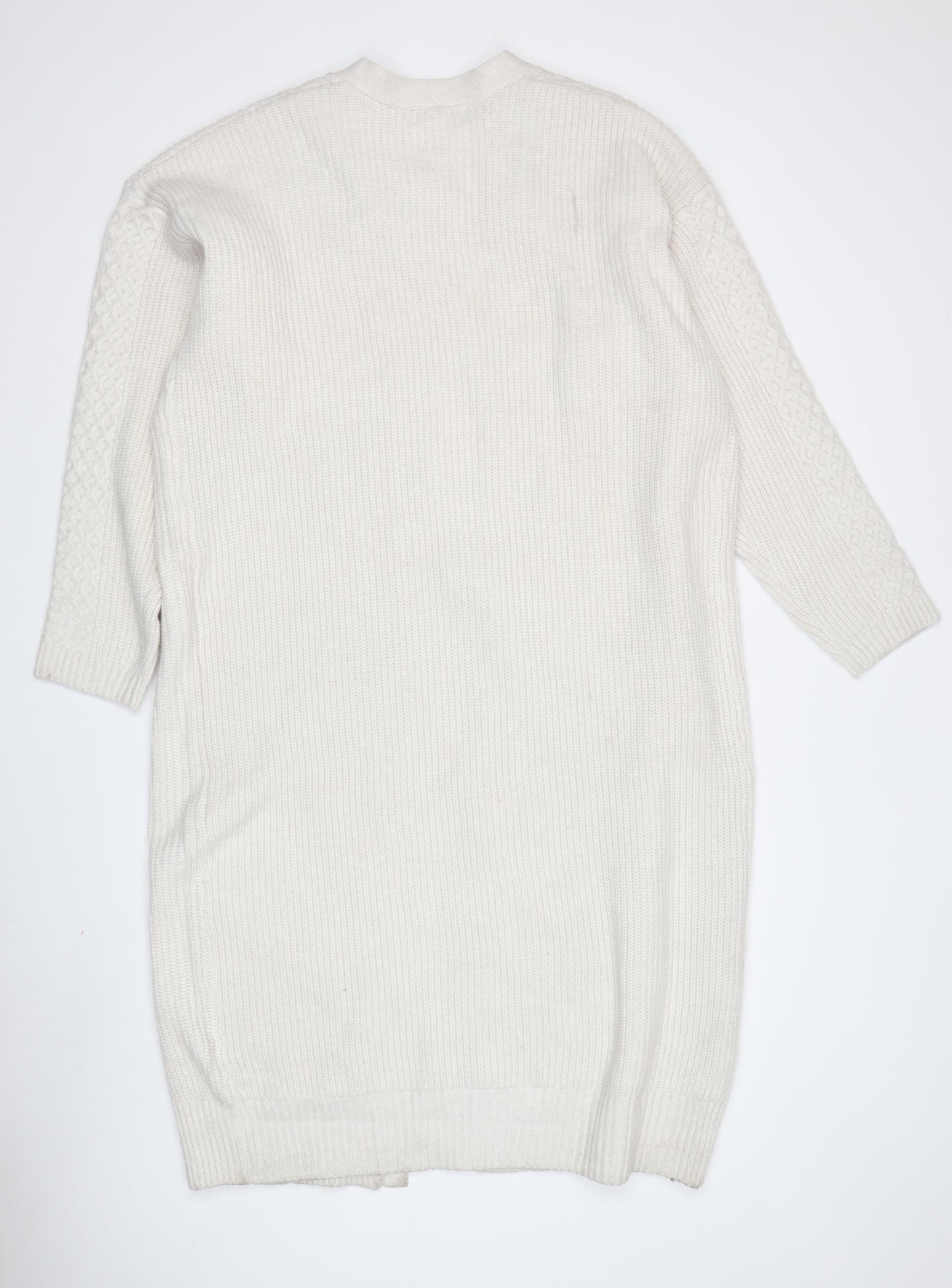 Marks and Spencer Women's White Cardigan, L, V-Neck