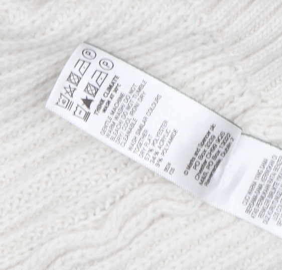 Marks and Spencer Women's White Cardigan, L, V-Neck