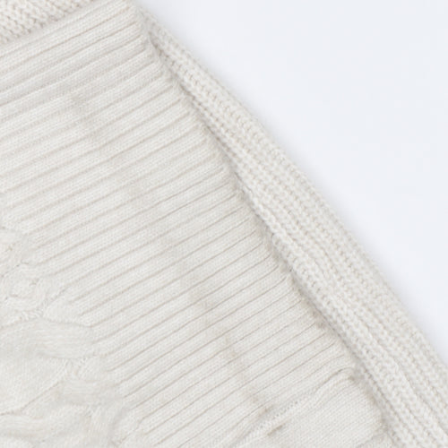 Marks and Spencer Women's White Cardigan, L, V-Neck