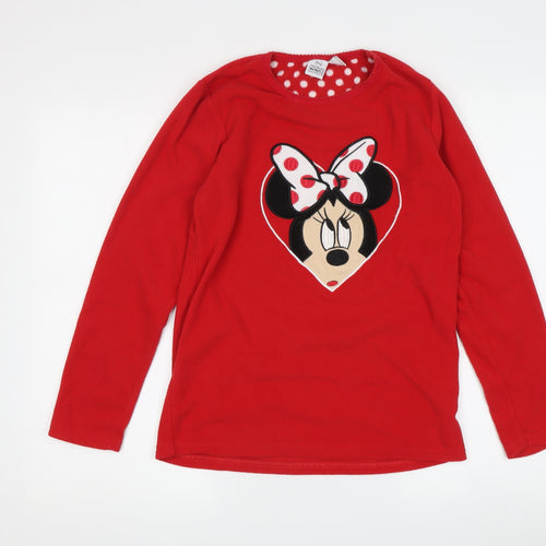 Disney Girls Red Pullover T-Shirt, 12-13 Years, Minnie Mouse