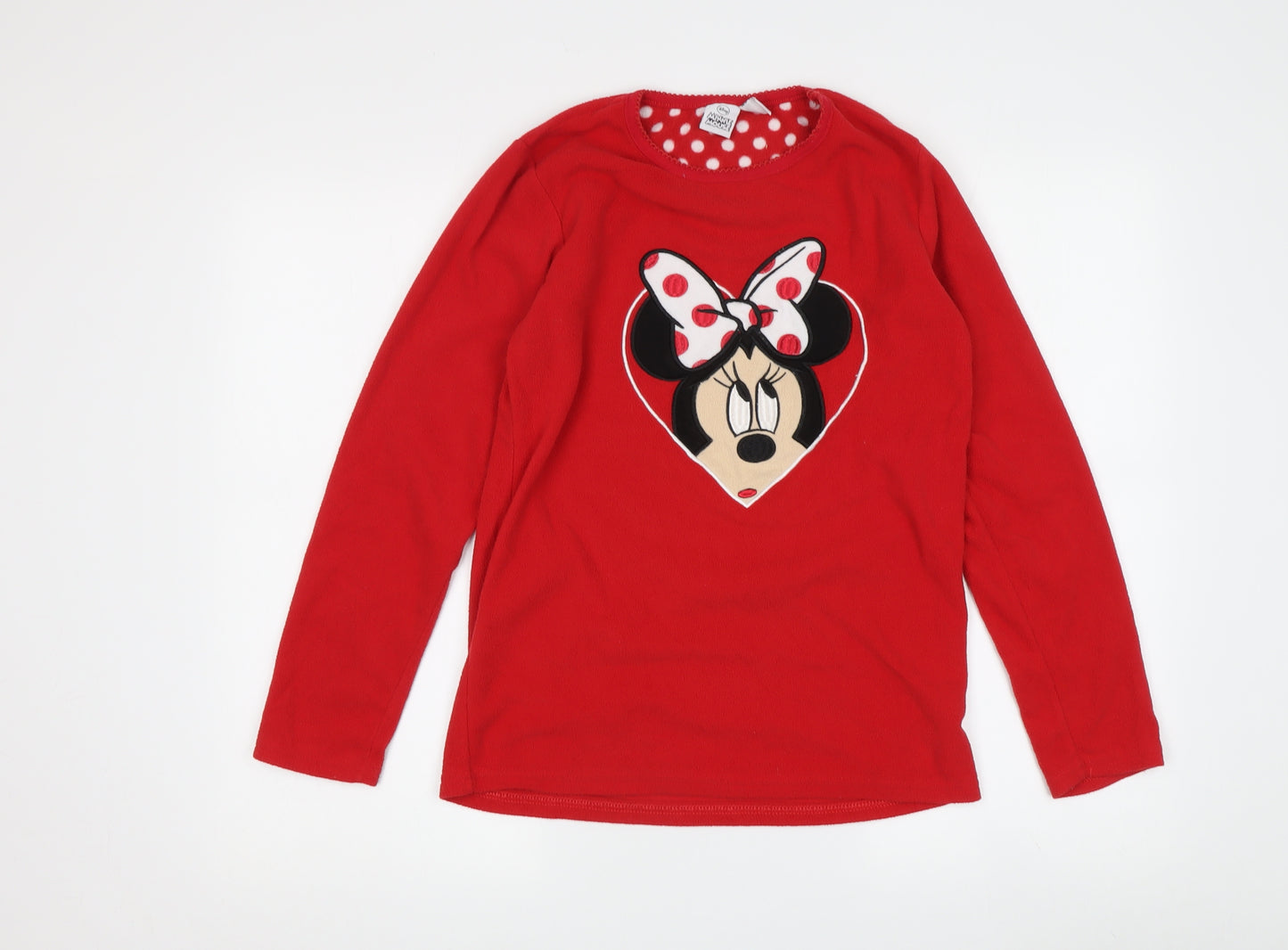 Disney Girls Red Pullover T-Shirt, 12-13 Years, Minnie Mouse