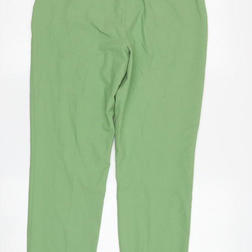 Zara Women's Green Trousers Size 8 Straight Leg