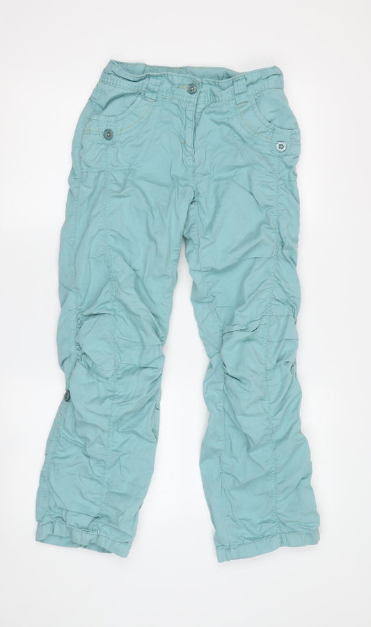 Next Girls Blue Trousers 11 Years with Pockets