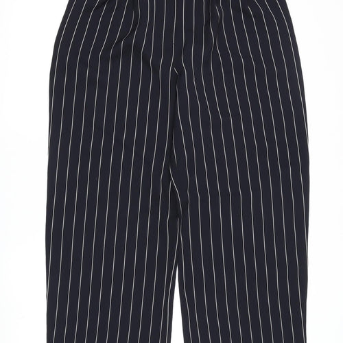 Debenhams Women's Black Striped Trousers, Size 10