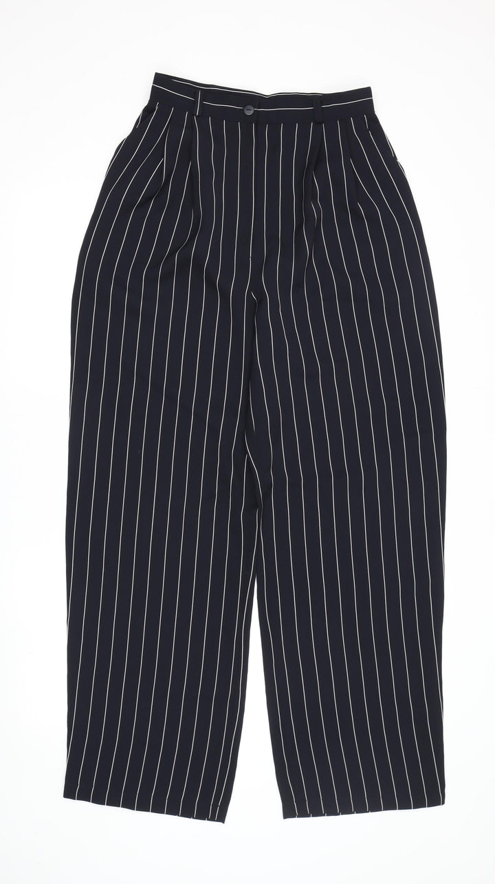 Debenhams Women's Black Striped Trousers, Size 10