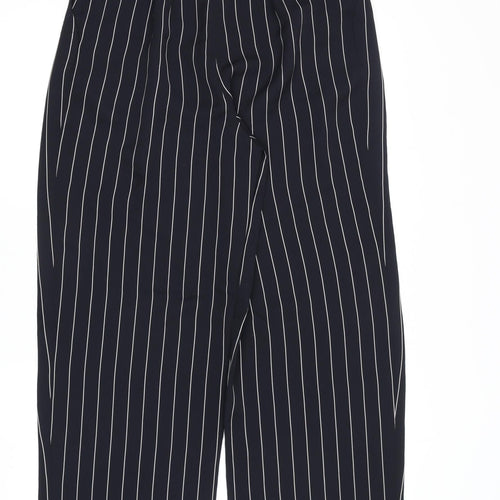 Debenhams Women's Black Striped Trousers, Size 10