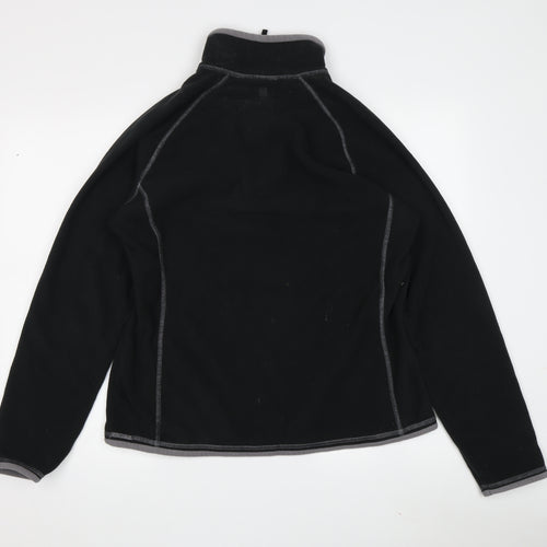 Mountain Warehouse Women's Black Fleece Pullover Sweatshirt 14