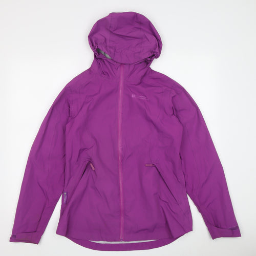 Mountain Warehouse Women's Purple Waterproof Rain Jacket Size 10