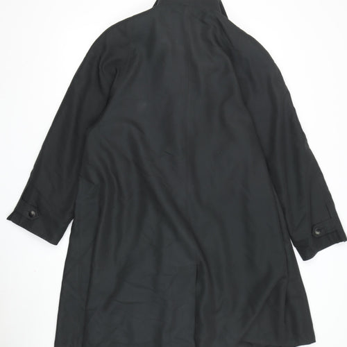 Dannimac Women's Black Long Overcoat, Size S