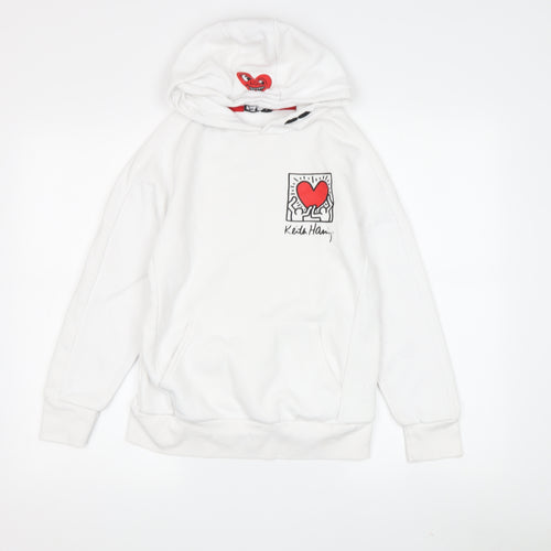 Keith Haring Unisex Kids' White Hoodie 10-11Y Pullover Style
