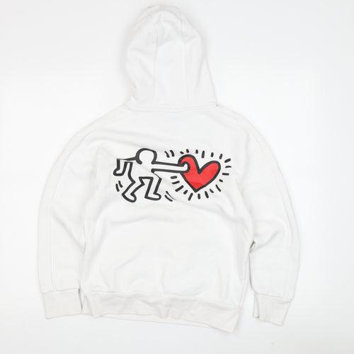Keith Haring Unisex Kids' White Hoodie 10-11Y Pullover Style