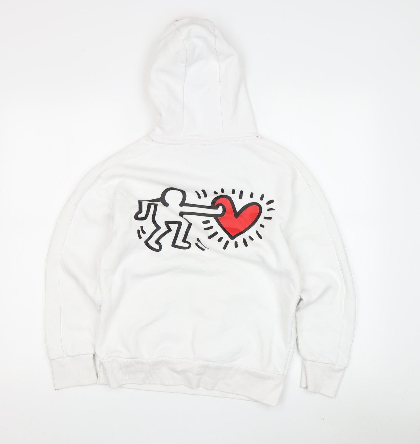 Keith Haring Unisex Kids' White Hoodie 10-11Y Pullover Style