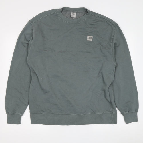 Zara Boys Green Crew Neck Pullover Sweatshirt 13-14 Years