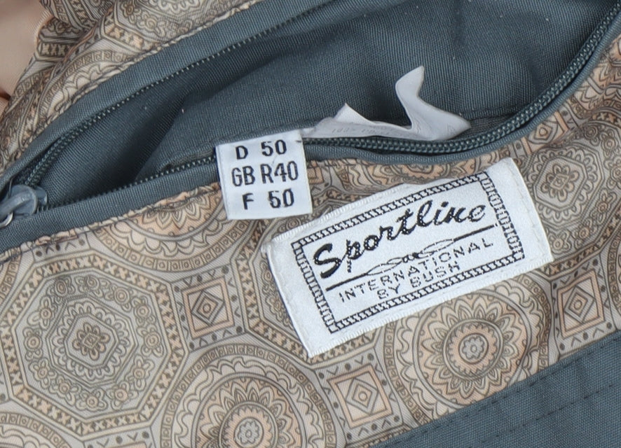 Sportline Men's Grey Cotton Mid-Length Jacket Size 40