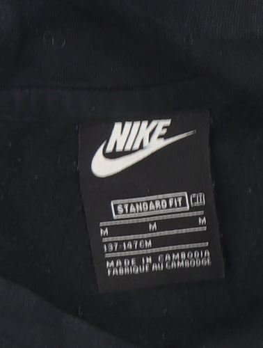 Nike Boys Black Pullover Hoodie, L, Fleece, Hooded