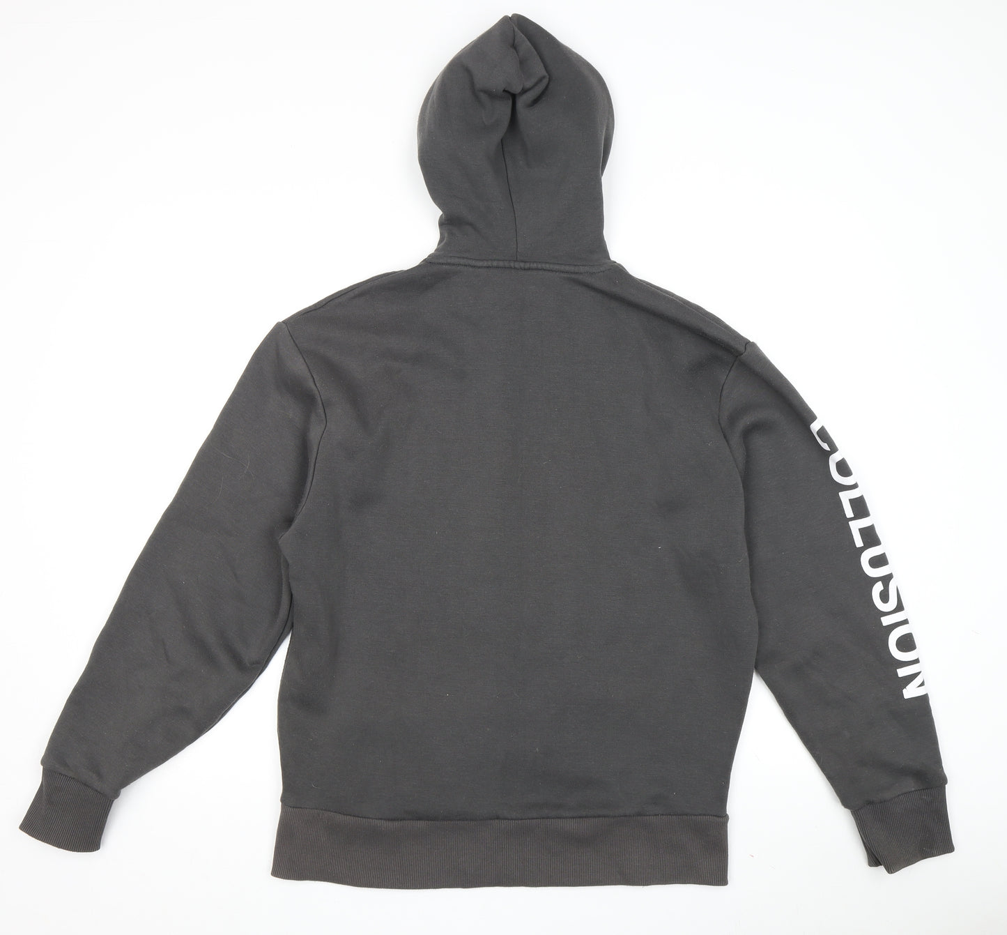 Collusion Unisex Black XXS Pullover Hoodie