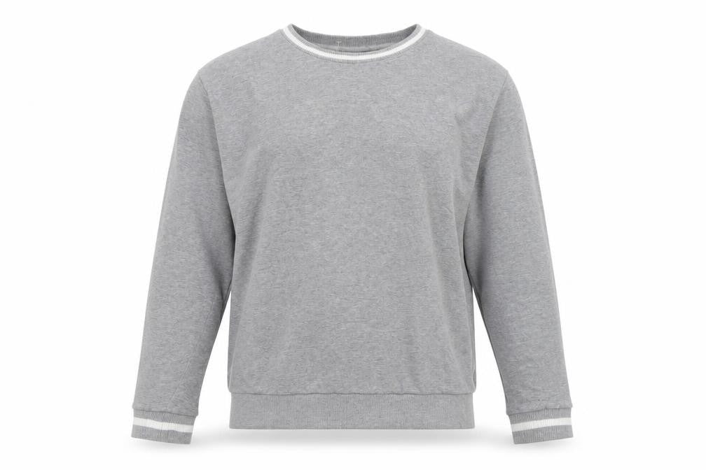 Front view of ASOS Men's Grey XS Pullover Sweatshirt