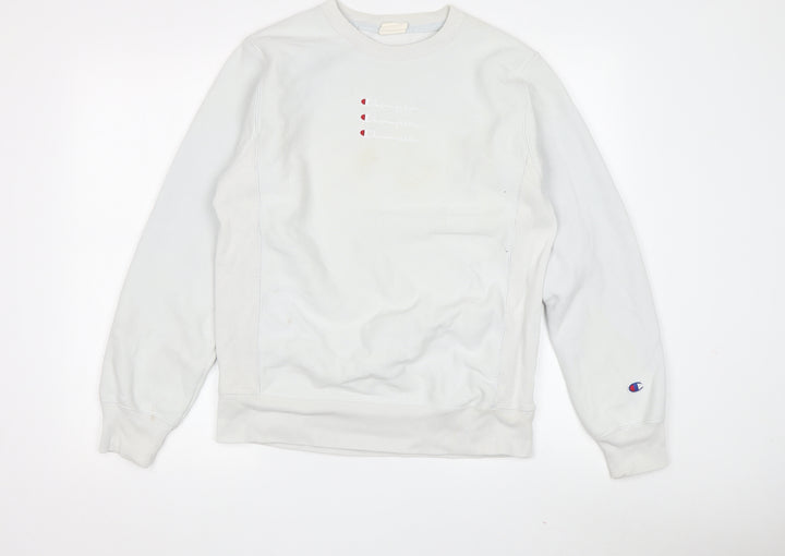 Champion Men's White Small Pullover Sweatshirt