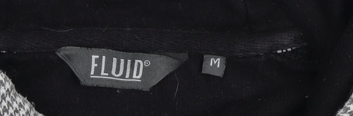 Fluid Men's Black M Pullover Hoodie