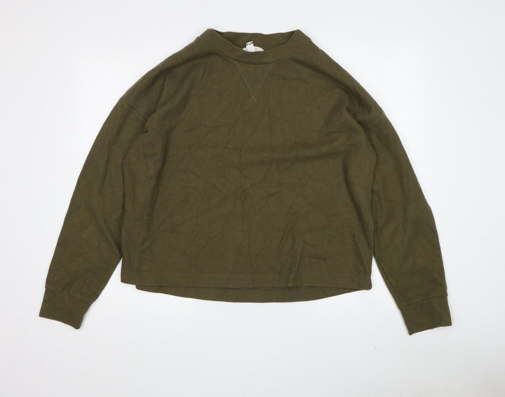 River Island Women's Green Pullover Sweatshirt M