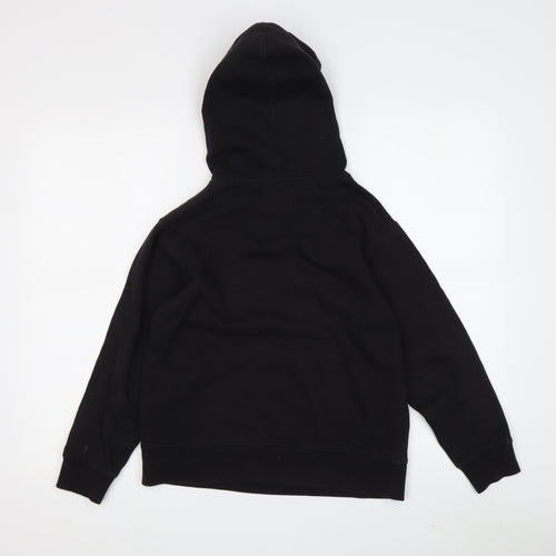 Champion Boys Black Hoodie L Pullover Logo Lightweight