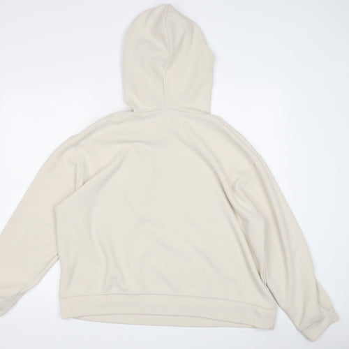 Zara Women's Beige Pullover Hoodie M - Stylish Knitwear