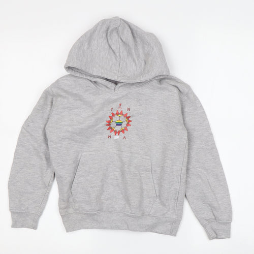 LFC Boys Grey Pullover Hoodie - M, Sports Logo Design