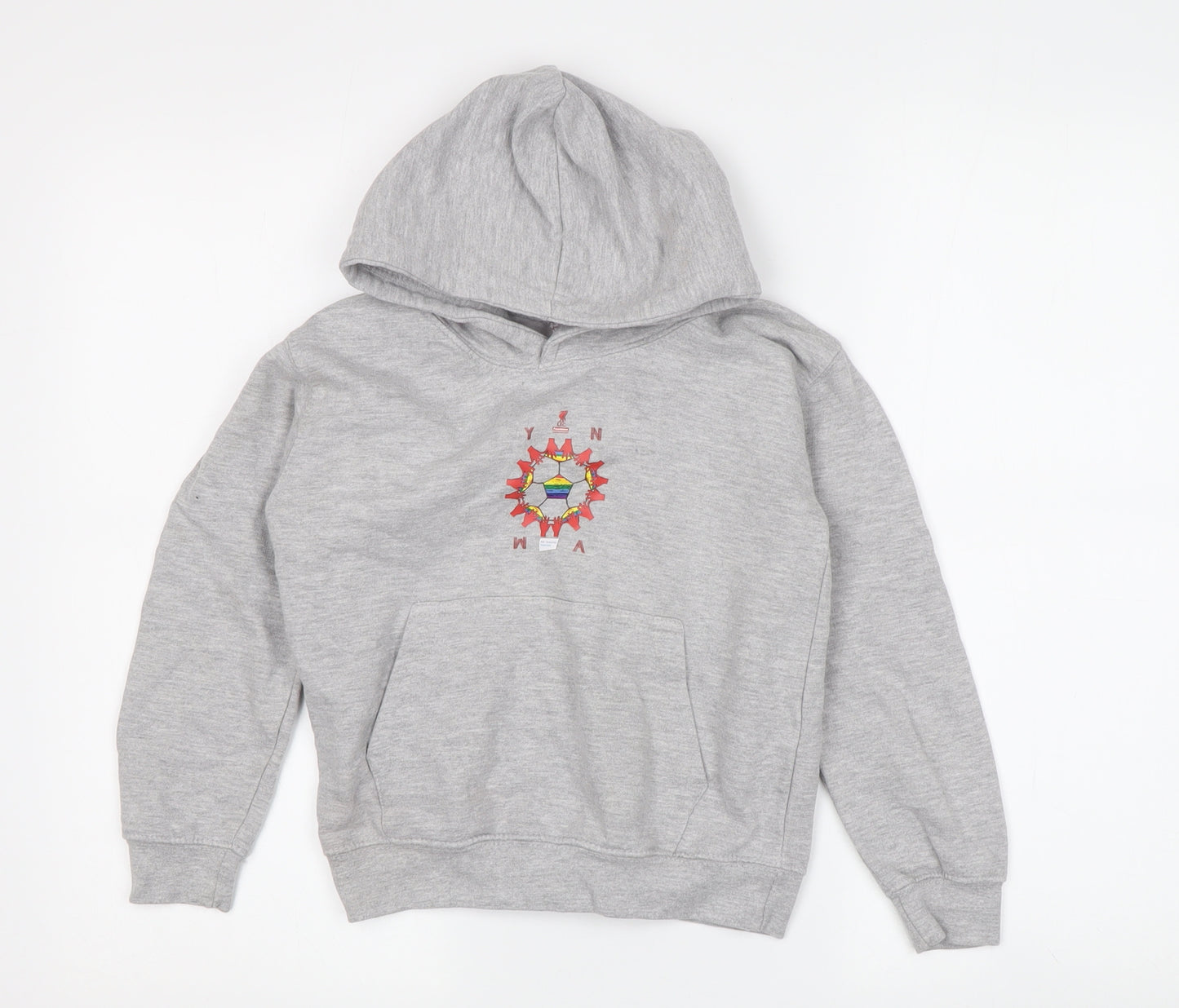 LFC Boys Grey Pullover Hoodie - M, Sports Logo Design