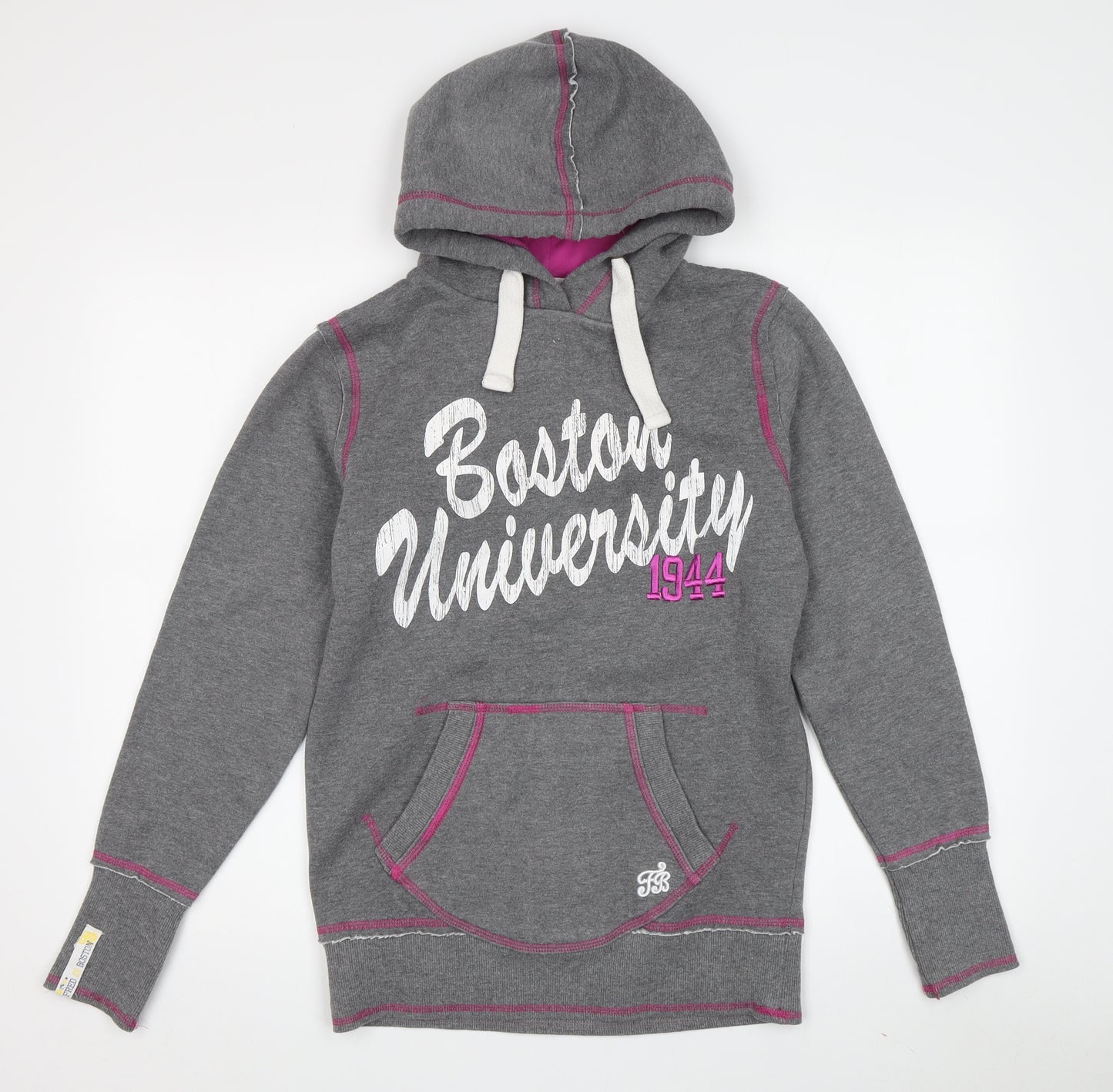 Fred in Boston Women's Grey Pullover Hoodie Size 12