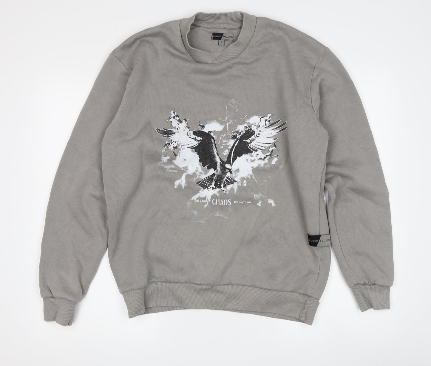 Golden Equation Men's Grey Graphic Sweatshirt S